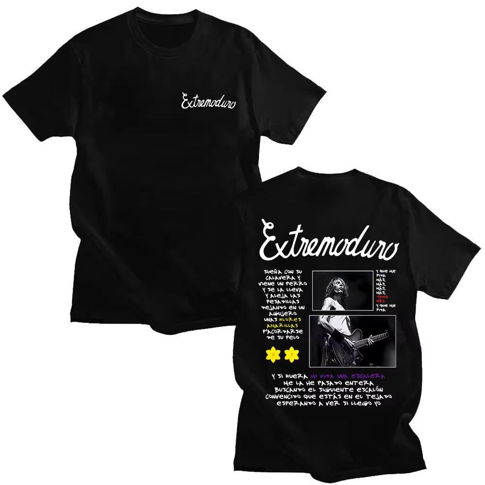 Rock Band Extremoduro Tour 2026 Tshirts Men Women Fashion Vintage Oversized T Shirts Male Casual Cotton New T Shirts Streetwear
