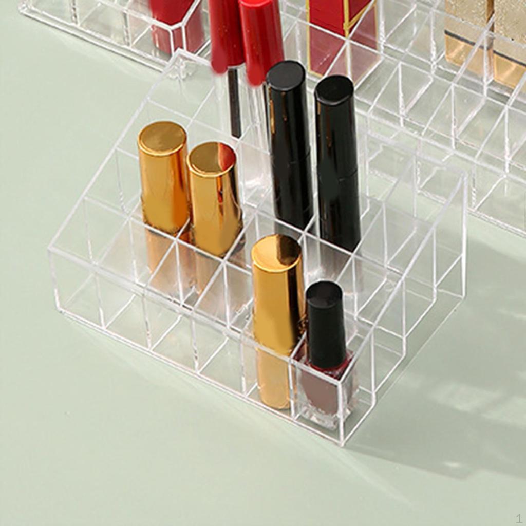 Lipstick Holder Acrylic Storage Clear Display Organizer Case for Lip