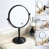 Black Double-Sided Standing Quartz Makeup Mirror for Dressing Table