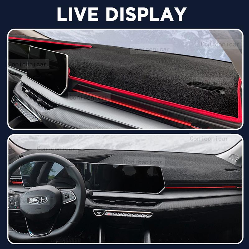 Для GEELY NEW COOLRAY 2024 Автомобильная Панель Приборов Защита от Солнечных Засветов Платформа Приборов Настольные Коврики Ковры Анти-УФ Аксессуары