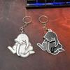 Cartoon Cat Keychain Pendant Rotating Parts Kitten Charm Keyring Lightweight Various Colors Keyring Bag Charm