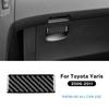 Для Toyota Yaris 2006 2007 2008 2009 2010 2011 Настоящая мягкая наклейка из углеродного волокна LHD RHD CarCo-пилот Ящик для инструментов Панель переключателей Отделка