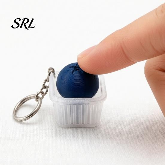 Stress Relief Clicker Toy 3D Printed Blueberry Fidget Clicker, 1/4/9 Keys Box Finger for Relief, Decompression Keyboard Desk PLA