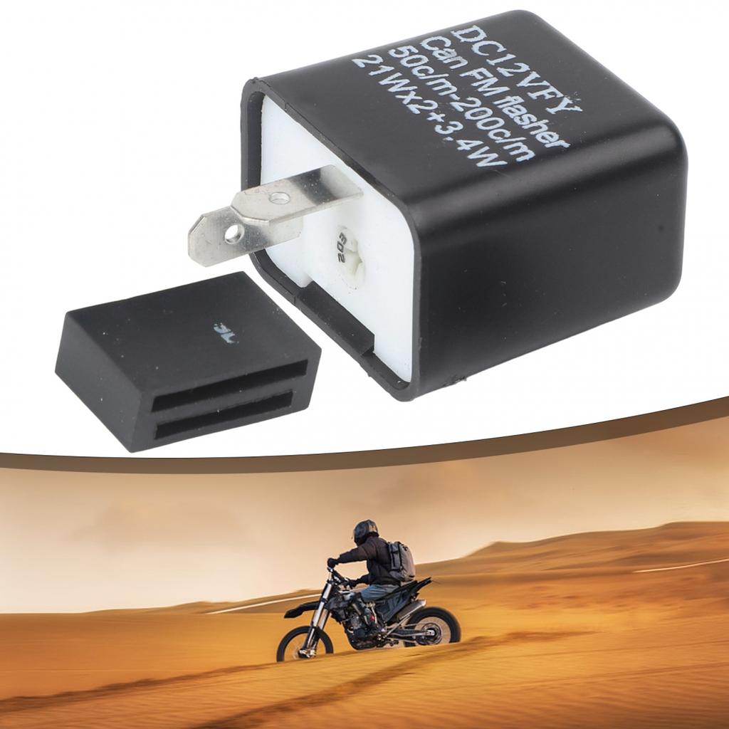 50 Times/min To 200 Times/min 2-Pin Flasher Relay 12V