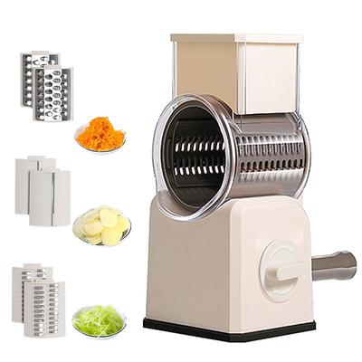Роторная терка для сыра, измельчитель для кухонной скоростной овощерезки, ручная мясорубка с 3 барабанными лезвиями для шоколадных орехов