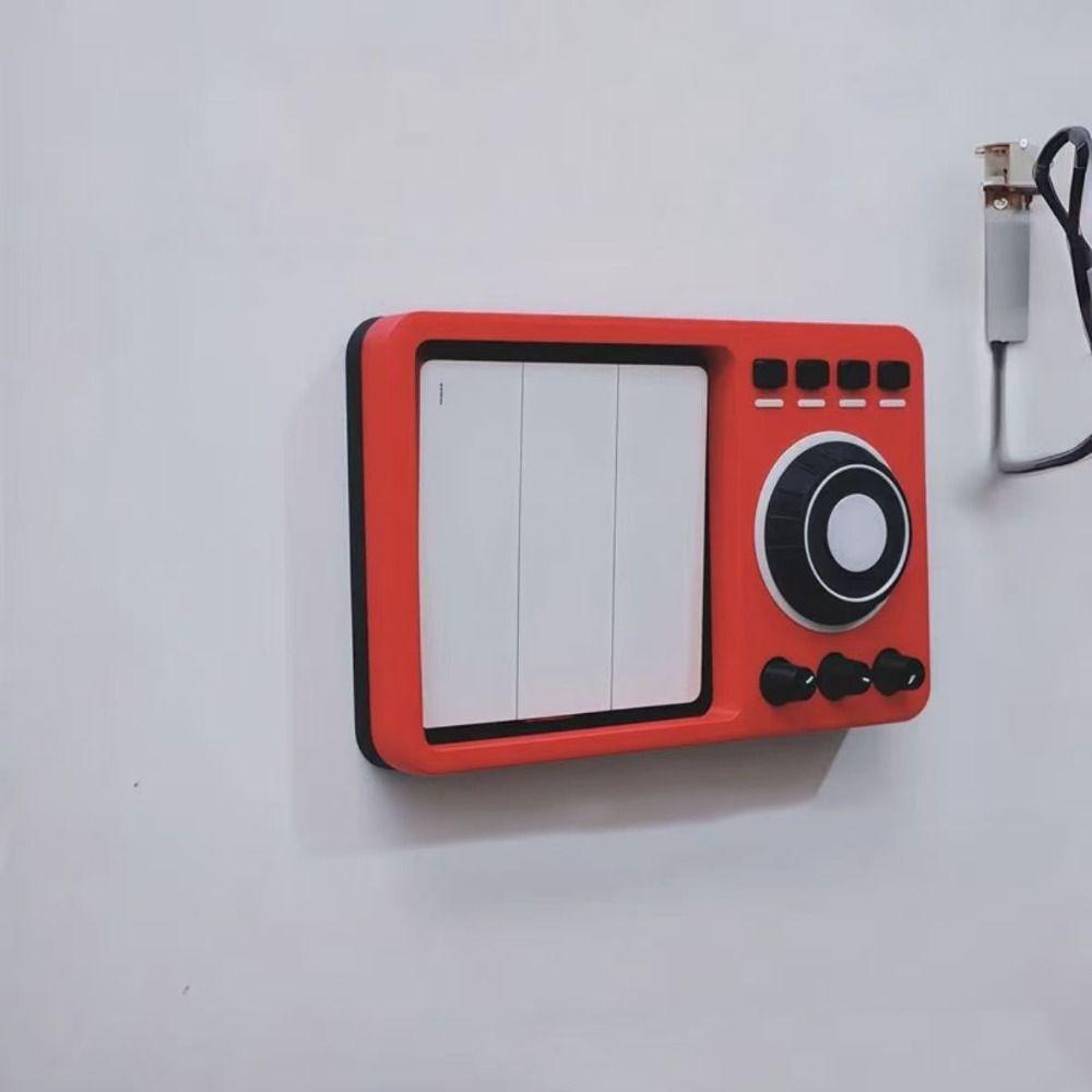 3 Switches Light Switch Guard Covers Creative Switch Frame Cover Children Bedroom