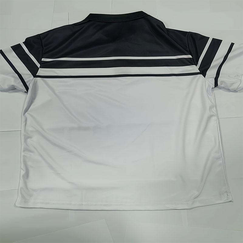 Рубашка поло с цветными блоками, быстросохнущая, летняя, мужская, для отдыха на природе, в деловом стиле, популярная, с принтом