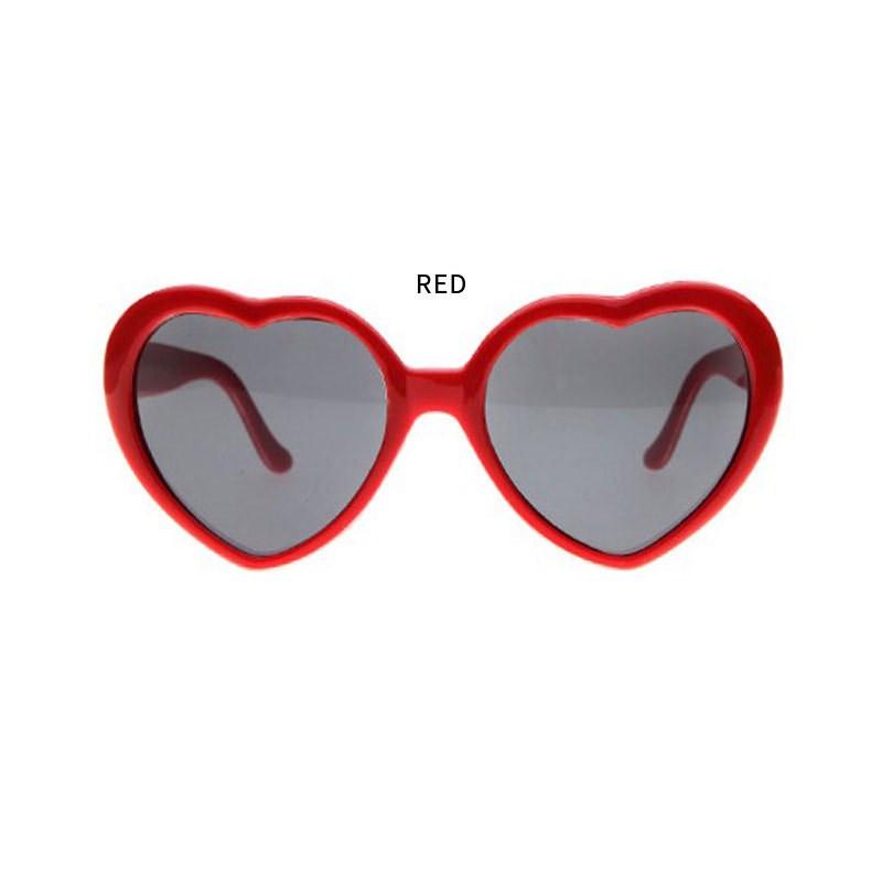 Novel Romantic Fashion Women Gift At Night Heart-shaped Special Effects Glasses Sunglasses