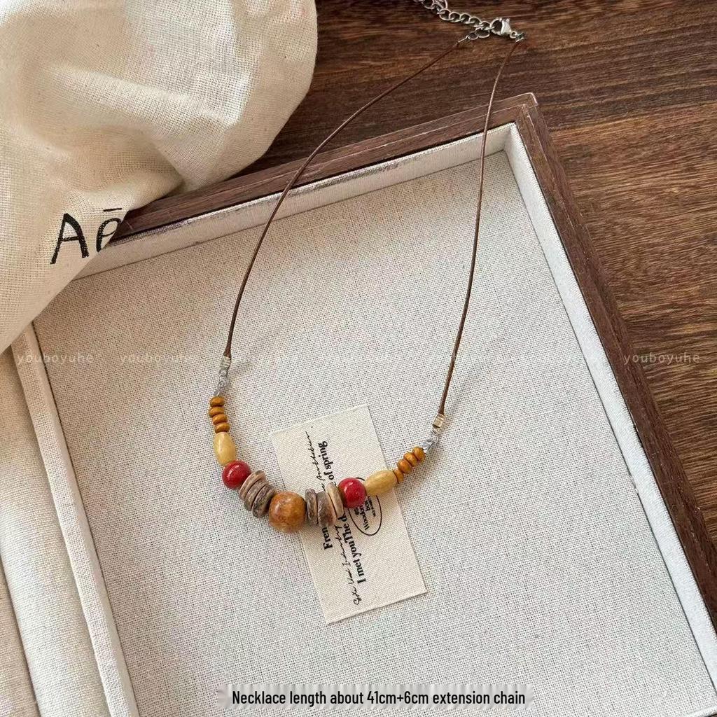 Богемное винтажное ожерелье с кисточками из бисера для женщин - праздничный стиль 2025