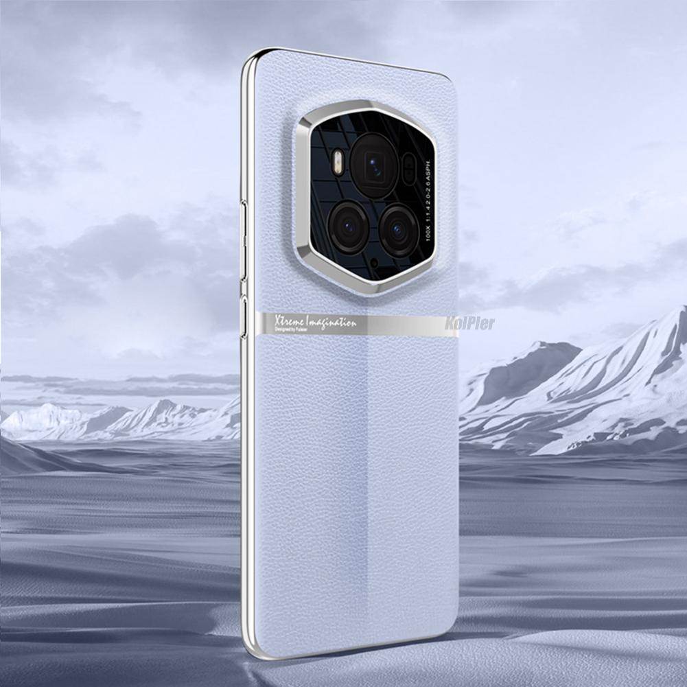 Оригинальный кожаный чехол для Honor Magic 6 RSR Ударопрочная задняя крышка Позолоченный бампер для Magic6RSR Жесткий ПК чехол для мобильного телефона
