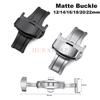 12/14/16/18/20/22 мм Пряжки из нержавеющей стали Бабочка Матовая кнопка Ремешки для часов Застежка Часы для ремешка из коровьей кожи Аксессуары