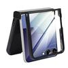 For Motorola Razr 60 Ultra 5G Magnetic Case Electroplating CD Vein PC Phone Cover with Tempered Glass Screen Film