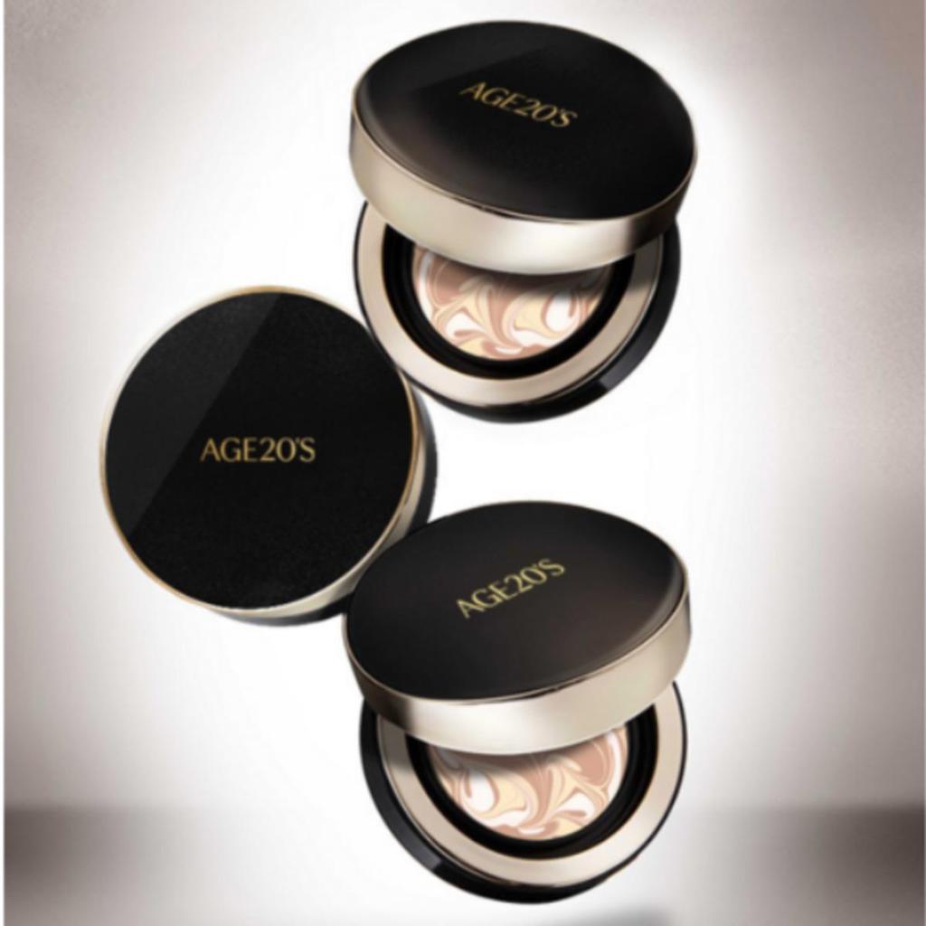 Age 20's Набор Signature Essence Cover Pact Intense (Футляр 1 шт + 2 сменных стержня, 14 г) – Тень Нет. 21(Светло-бежевый)