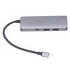 Type C Docking Station Aluminium Alloy USB 3.0 RJ45 Multi Port Docking Station for Windows 6 In 1