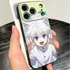 Милый Мягкий Чехол для Телефона Hunter X-Hunters для iPhone 16 16E 17 Air 15 Pro Max 14 Plus 13 Mini 11 12 7 Черный Задний Корпус