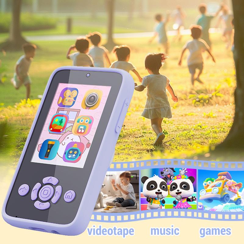 Baby Phone Toys Smart Phone Camera Toys Cartoon Musical Mini Cellphone Learning Toy Silicone Cover Toy Kids Digital Camera Gift