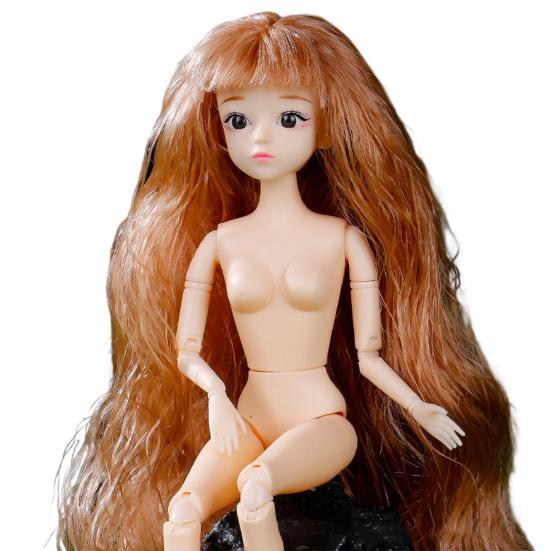Durable Dress Up Doll 26 Movable Joints Reusable Compact 3D Ball Joint Body Play House Changing Clothes Game