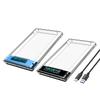 USB3.0 To SATA Hard Drive Enclosure Transparently Case For Hard Drive 2.5inch SSD Enclosure Case