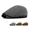 British Style Newsboy Cap Men's Beret Autumn Winter Warm Forward Cap