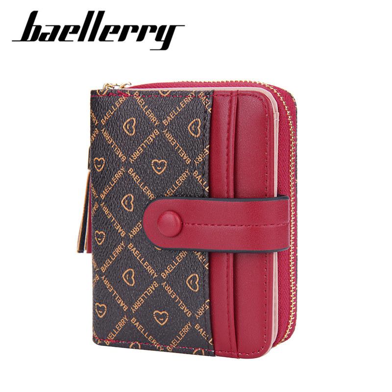 Baellerry Женская мода кошелек на молнии из искусственной кожи мини-держатель для карт кошельки