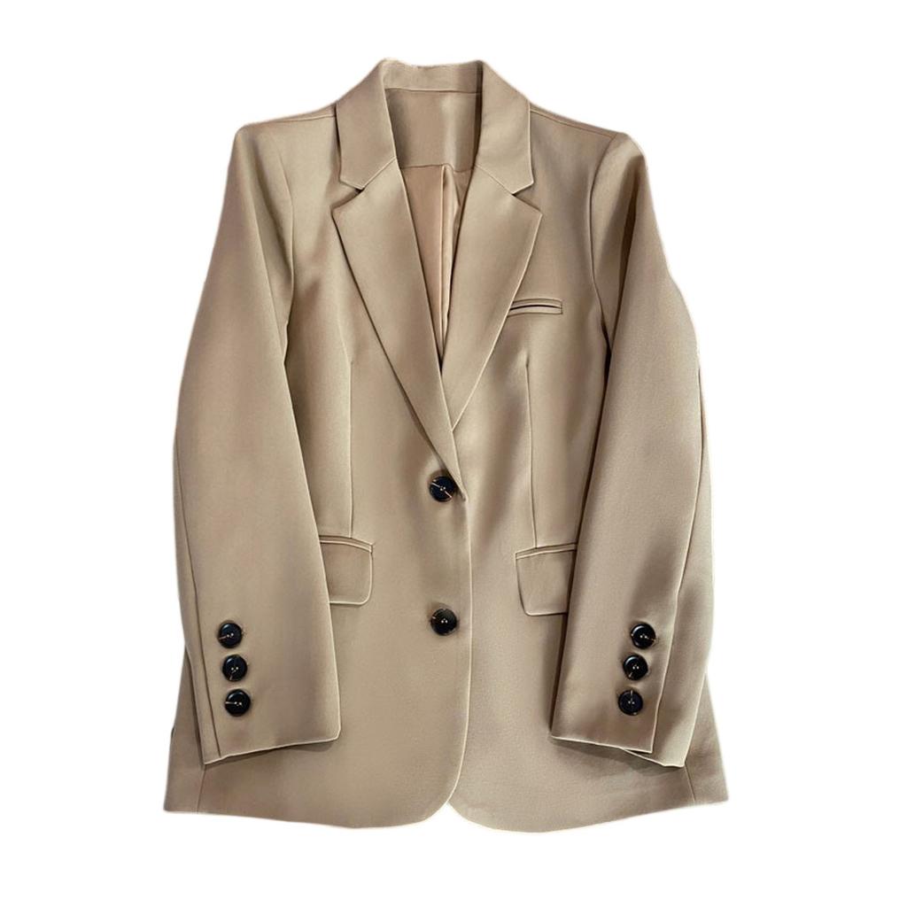 Женские модные жакеты с длинным рукавом на одной пуговице, элегантные женские блейзеры в деловом повседневном стиле