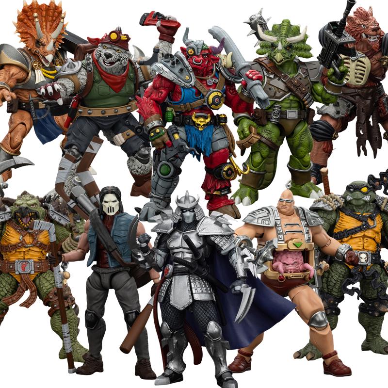 JOYTOY Оригинал Черепашки-ниндзя 1/18 Groundchuck Dirtbag Rahzar Полная серия Фигурки Игрушка Модель Кукла Подарок