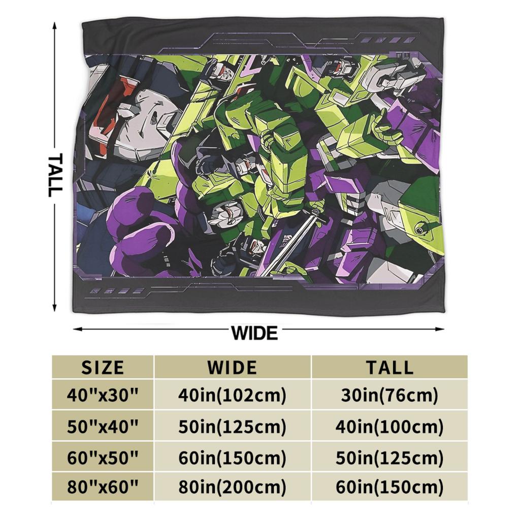 T-Transformers Mighty Devastator Blanket Quality Soft Warm Throw Blanket Winter Kids Couch Chair Sofa Bed Aesthetic Bedspread