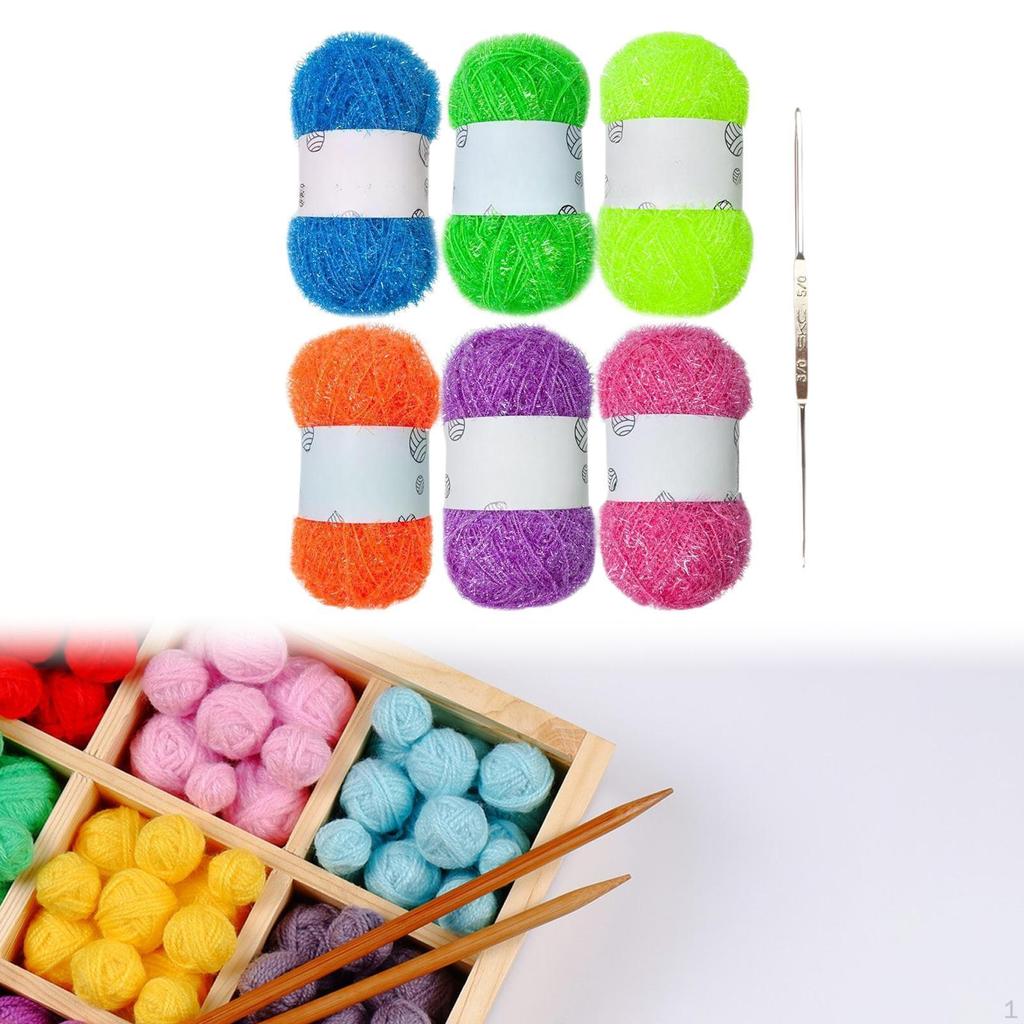 Scrubby Yarn Нитка для кухонного полотенца Удобная моющаяся, легкая в переноске, ручная вязка крючком для посуды
