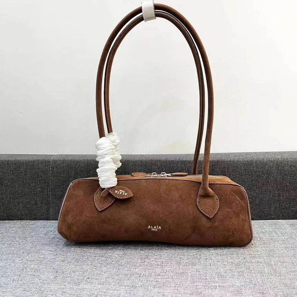 Сумка-багет из матовой натуральной кожи для подмышек - женская сумка через плечо высокого класса