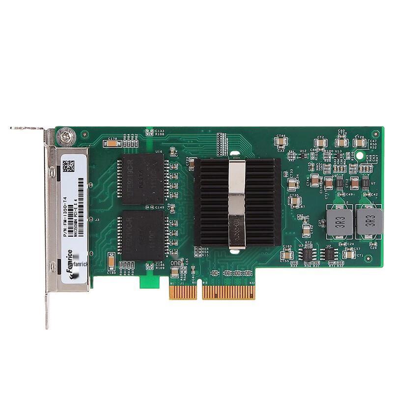 FEMRICE Intel I350-T4 Quad-Port Gigabit PCIe Server NIC