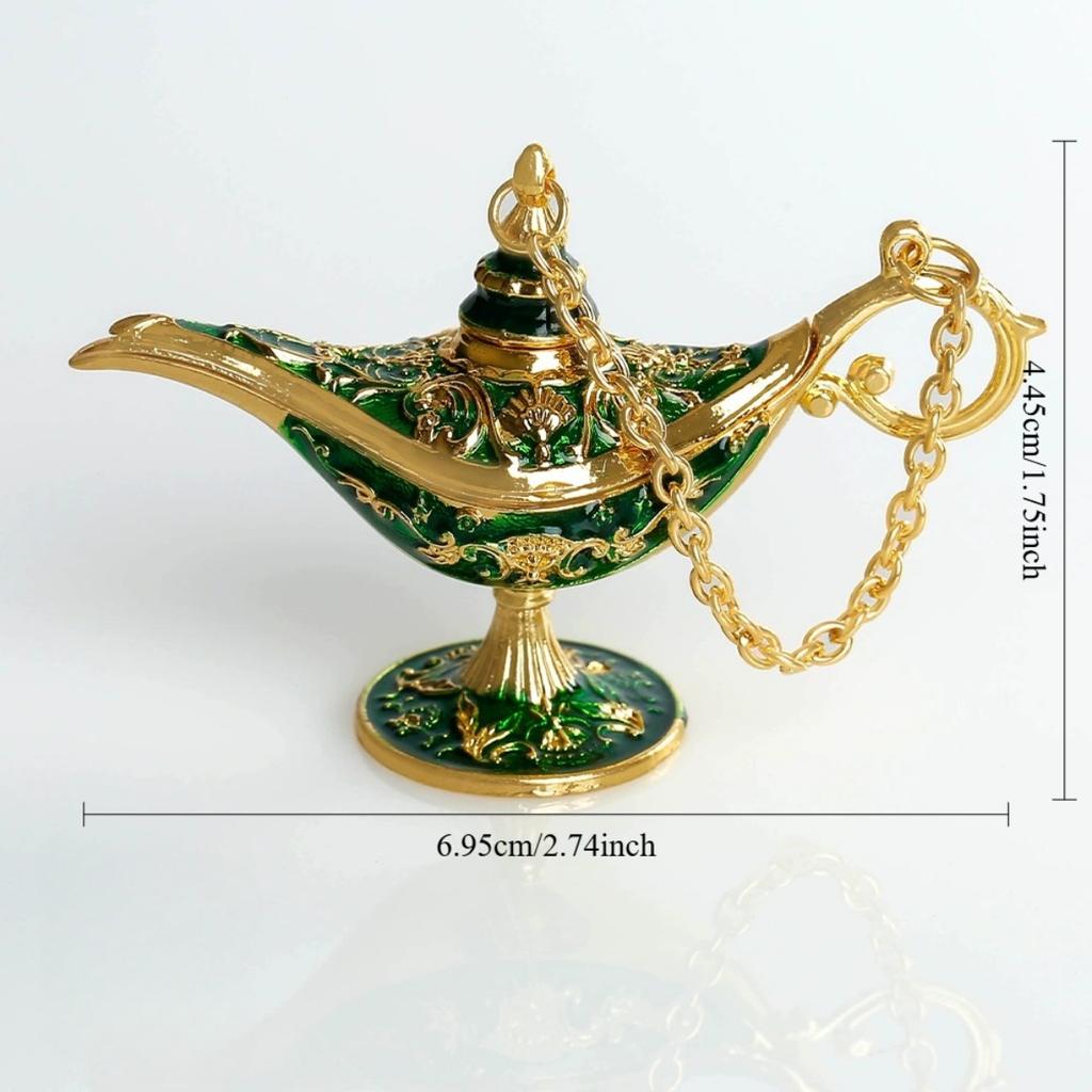 Tiny Size Aladdin Magic Genie Lamps - Classic Vintage Magic Genie Light Costume Lamp for Home Wedding Table Decoration