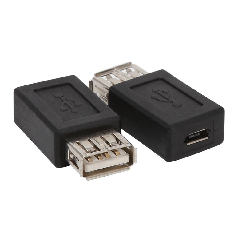 2 шт./компл. USB 2.0 Type-A «мама» на Micro USB Type-B 5-контактный адаптер-конвертер «мама»