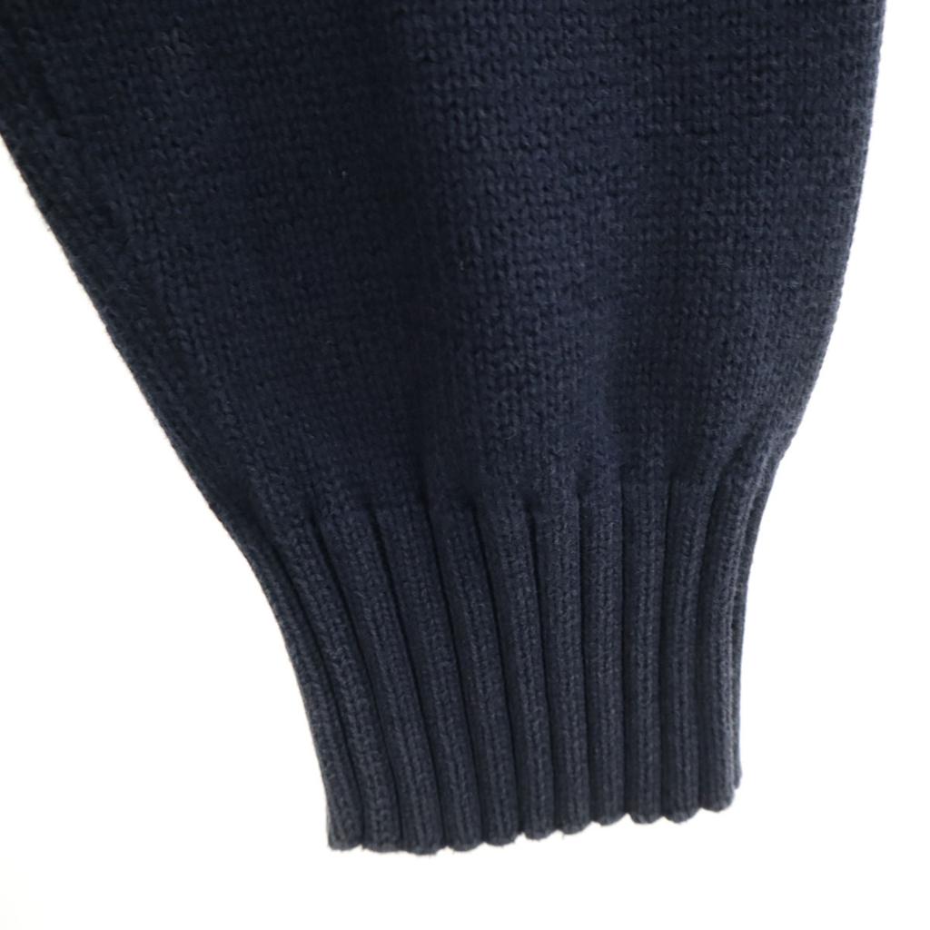 Tommy Hilfiger 90-е Старый Вязаный Парка с длинным рукавом XS Темно-синий Мужской Б/У