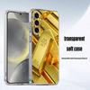 Деньги Золото Искусство Чехол Для Телефона Для Samsung S24,30,21,22,23,20 FE,lite,PIus,Ultra,5G,Note,9,10 Прозрачная Крышка