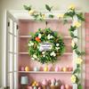 Пасхальный венок украшения морковь и ромашка уличная гирлянда дверное украшение весенний венок для спальни окна гостиной