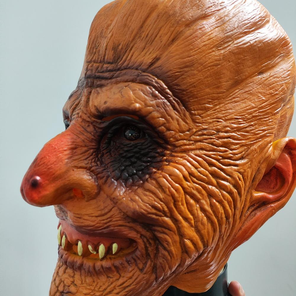 Pumpkin mask cos Halloween Horror Easter Haunted House Costume Latex Funny Prank Props Pumpkin Headgear