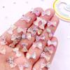 50pcs Resin Colorful Comic Butterfly Bow Crystal Gem Flatback Rhinestone Applique DIY Wedding Scrapbook for Nails Crafts