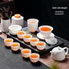Dehua Mutton Fat Jade White Porcelain Kung Fu Tea Set