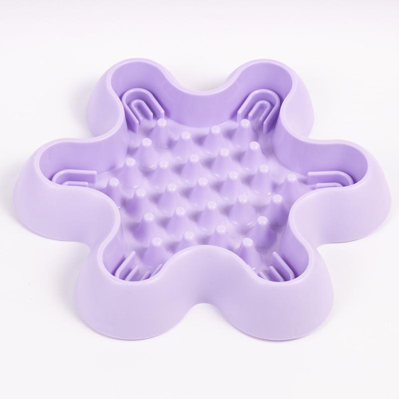 New dog slow food bowl anti-knock dog food bowl cat bowl non-slip at the bottom of the eating utensils pet food basin anti-choke bowl dog bowl