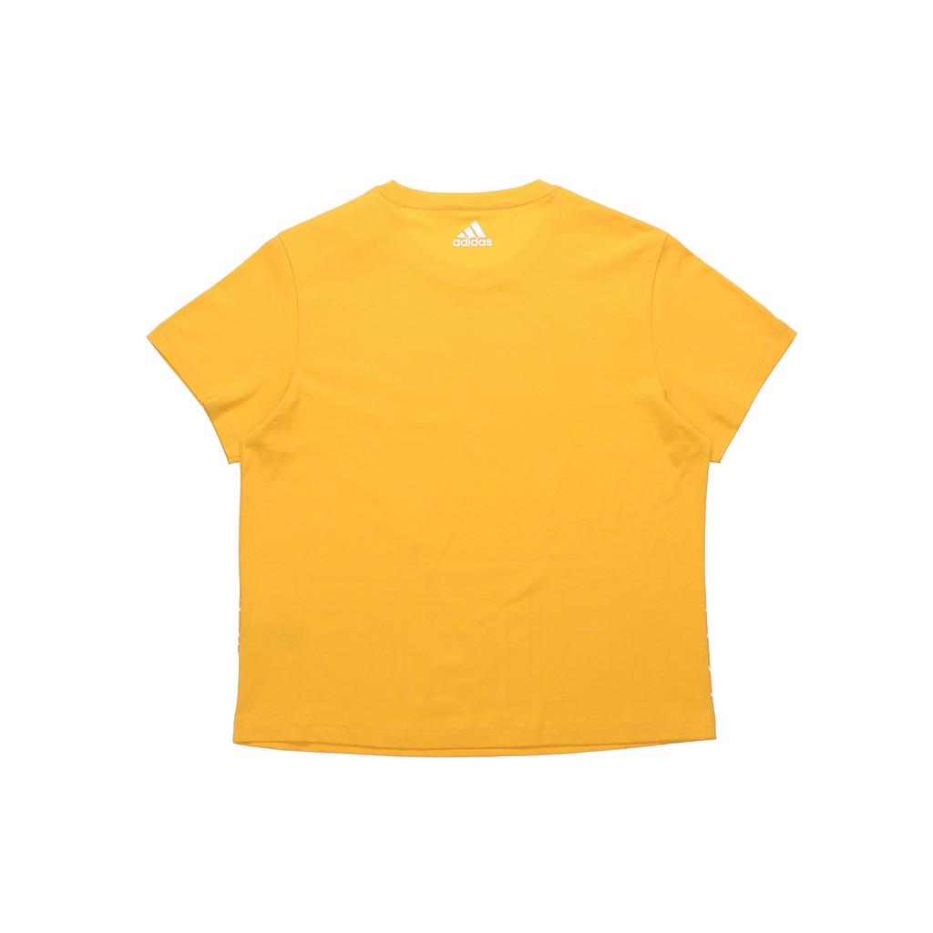 Adidas Favorite Casual Sport Short Sleeve T-Shirt Women Tops Yellow GL7164