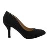 Womens/Ladies Suede Pointed Mid High Heel Court Pumps