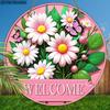 Daisy Pink Wooden Sign for Garden Decor - Charming Decorative Plaque for Home, Office, Yard, Porch Decor