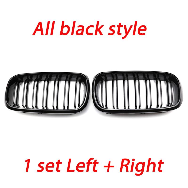 Передний капот, решетка для почек, бампер, черный двойной гриль, подходит для BMW F15 X5 F16 X6 2014-2017 X5M X6M, замена автомобильных аксессуаров