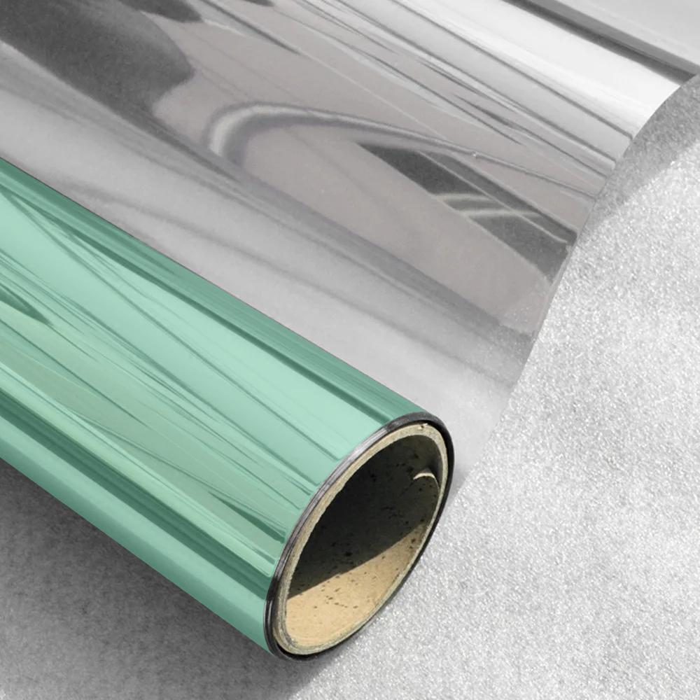 Широкая 70/80/90 см зеркальная солнцезащитная тонировка для окон, солнцезащитная, теплозащитная, серебристые виниловые наклейки в рулонах, солнцезащитные пленки для окон