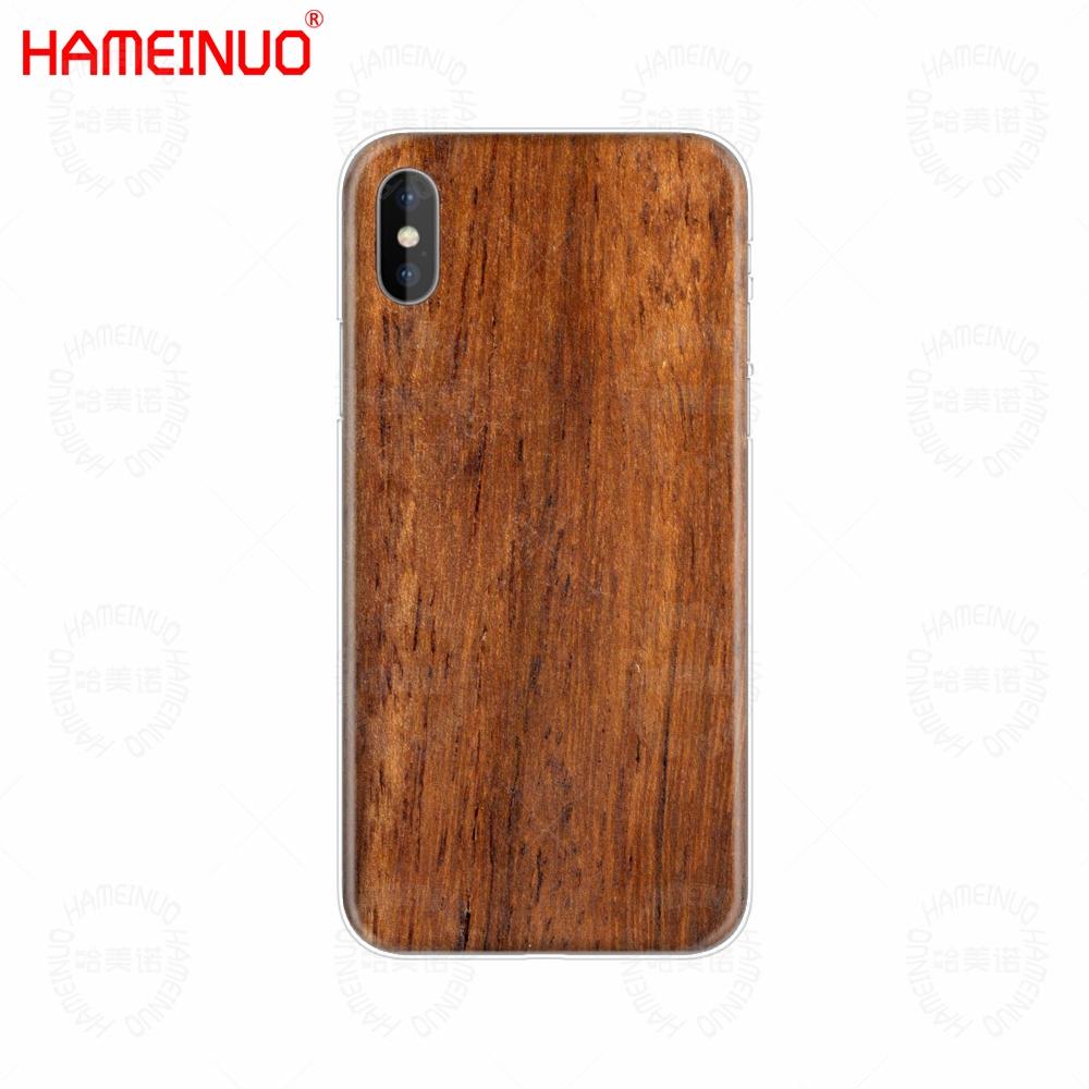 Чехол для мобильного телефона HAMEINUO с текстурой дерева, чехол для iPhone X 8 7 6 4 4S 5 5S SE 5c 6s plus