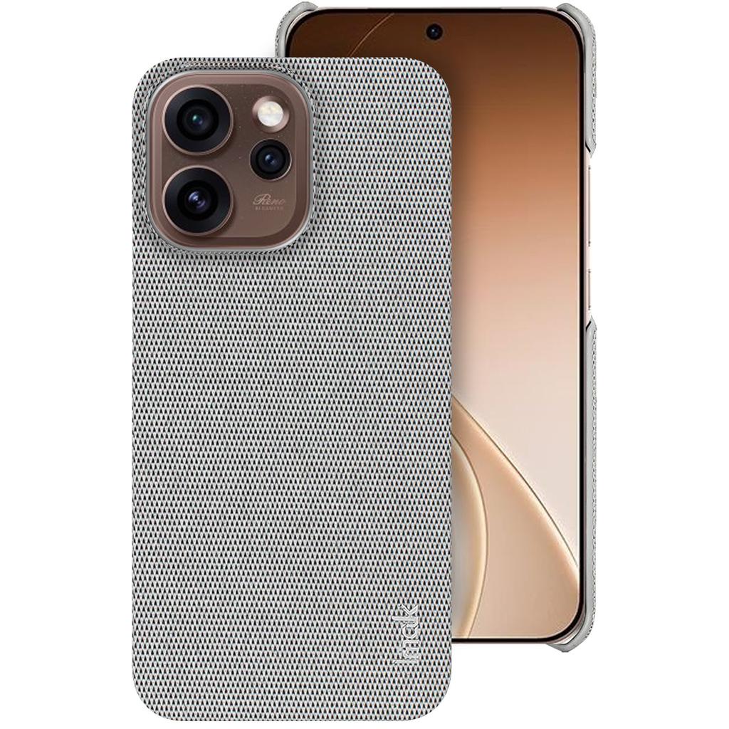 IMAK Ruiyi Series for Oppo Reno15 Pro Max 5G (Global)/Reno15 Pro 5G (China) Case Fabric Texture Leather + PC Phone Back Cover