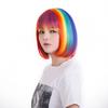 Cosplay Short Rainbow Wig For Festival