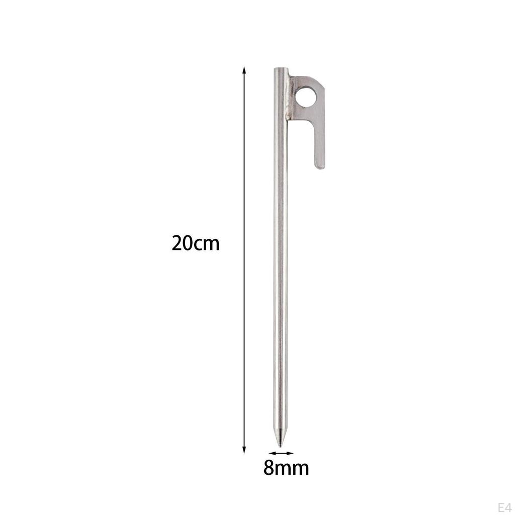 Tent Stakes Garden Stainless Steel Ground Anchors Heavy Duty Portable Tarp