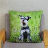Наволочка для домашней спальни с милым принтом шнауцера, декор для подушки