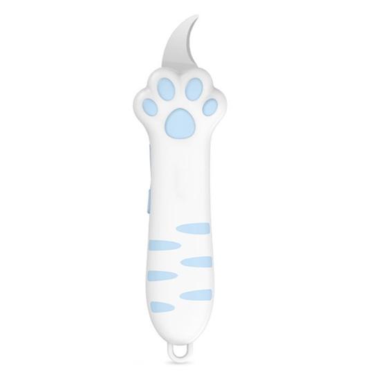 Cat Paw Box Cutter Cat Claw Design Box Paper Knife Retractable Cat Scratching Knife Mini Cardboard Sealing Tape Cutter